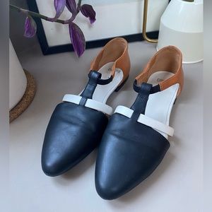 Camper Isadora Colorblock T-Strap Flats